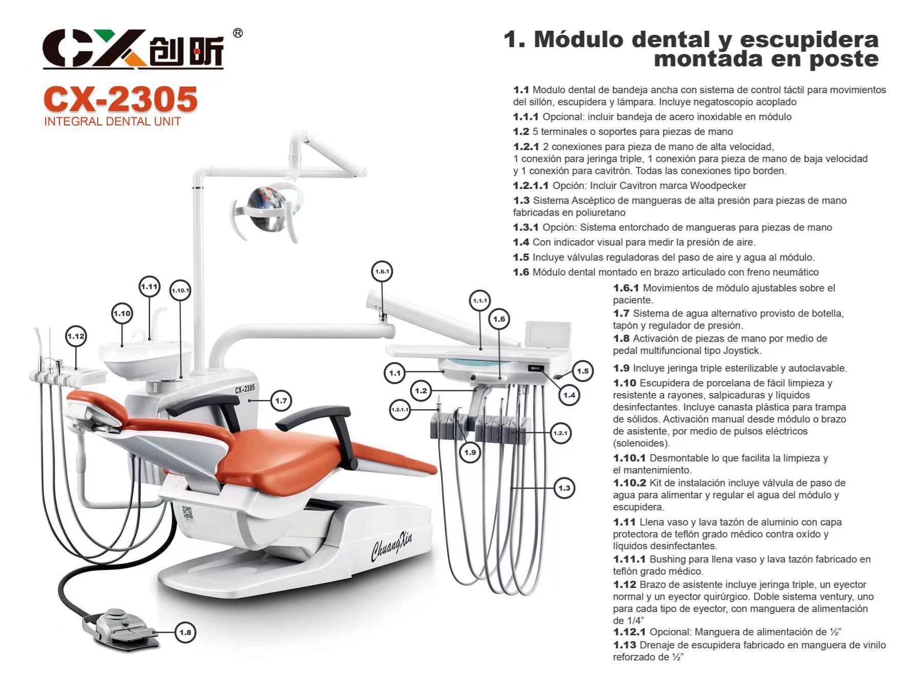 integral dental chair units
